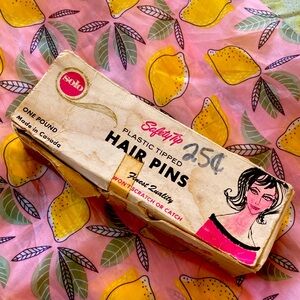 Vintage Solo Safety Plastic Tipped Hair Pins